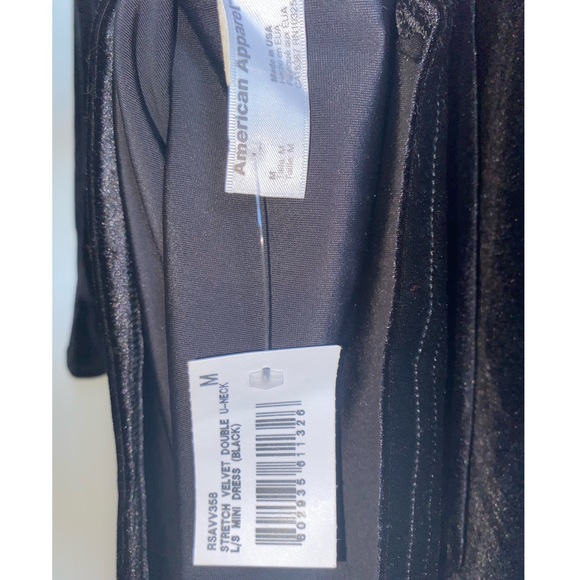 American Apparel Stretch Velvet Double U-Neck - Picture 5 of 5